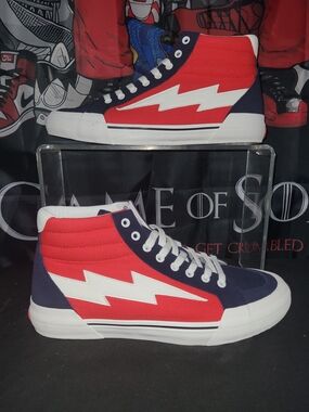 Men's Revenge X Storm Sneakers in Red, Navy & White